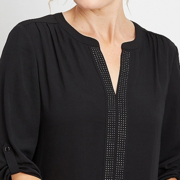 Maurices Rhinestones Embellished Pullover Blouse Top - Picture 2 of 14